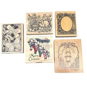 Rubber Stamps Lot of 5